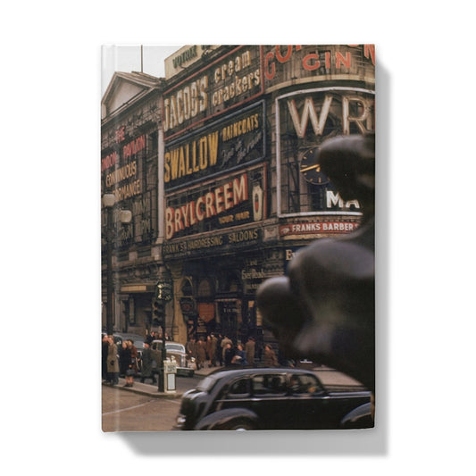 Piccadilly Looking up Shaftesbury Avenue, London by Chalmers Butterfield, 1949 - Hardback Journal