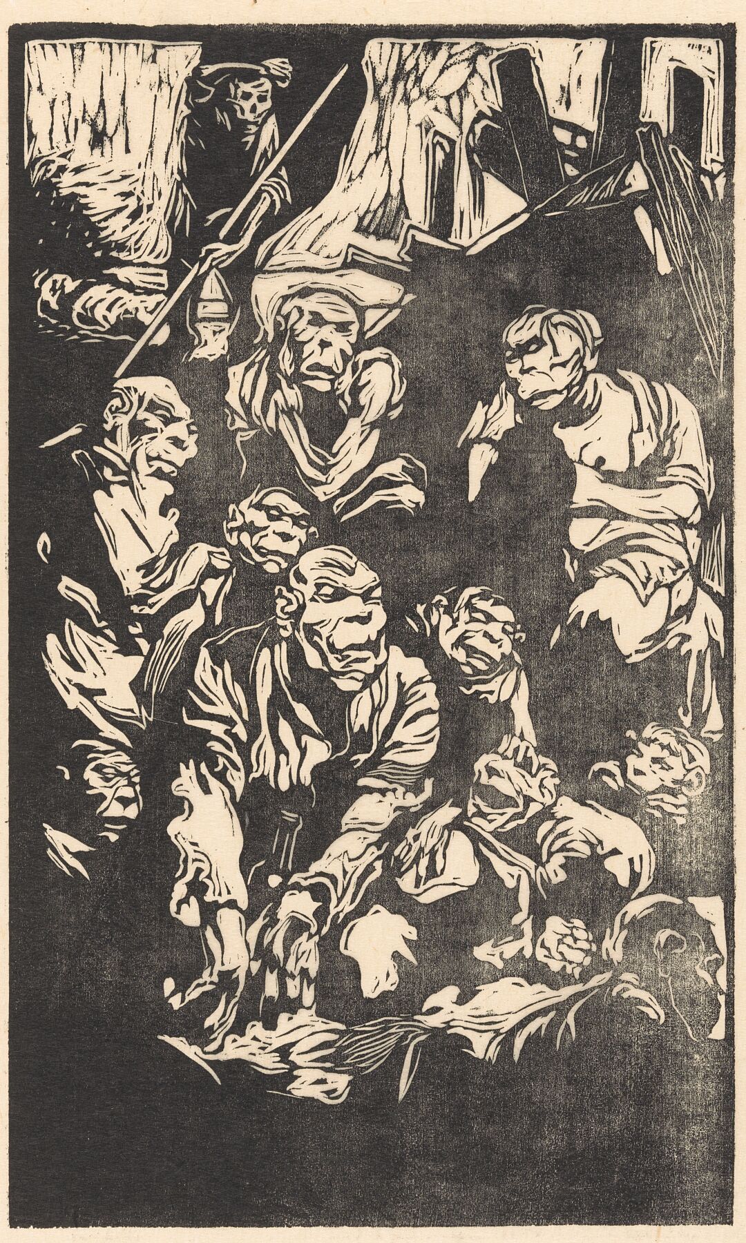 Seated Fantasy Creatures by Johannes Josephus Aarts - 1881-1934