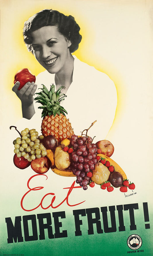 Eat More Fruit by Gert Sellheim - c. 1930s
