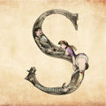 Letter S from the Erotic Alphabet by Joseph Apoux - 1888