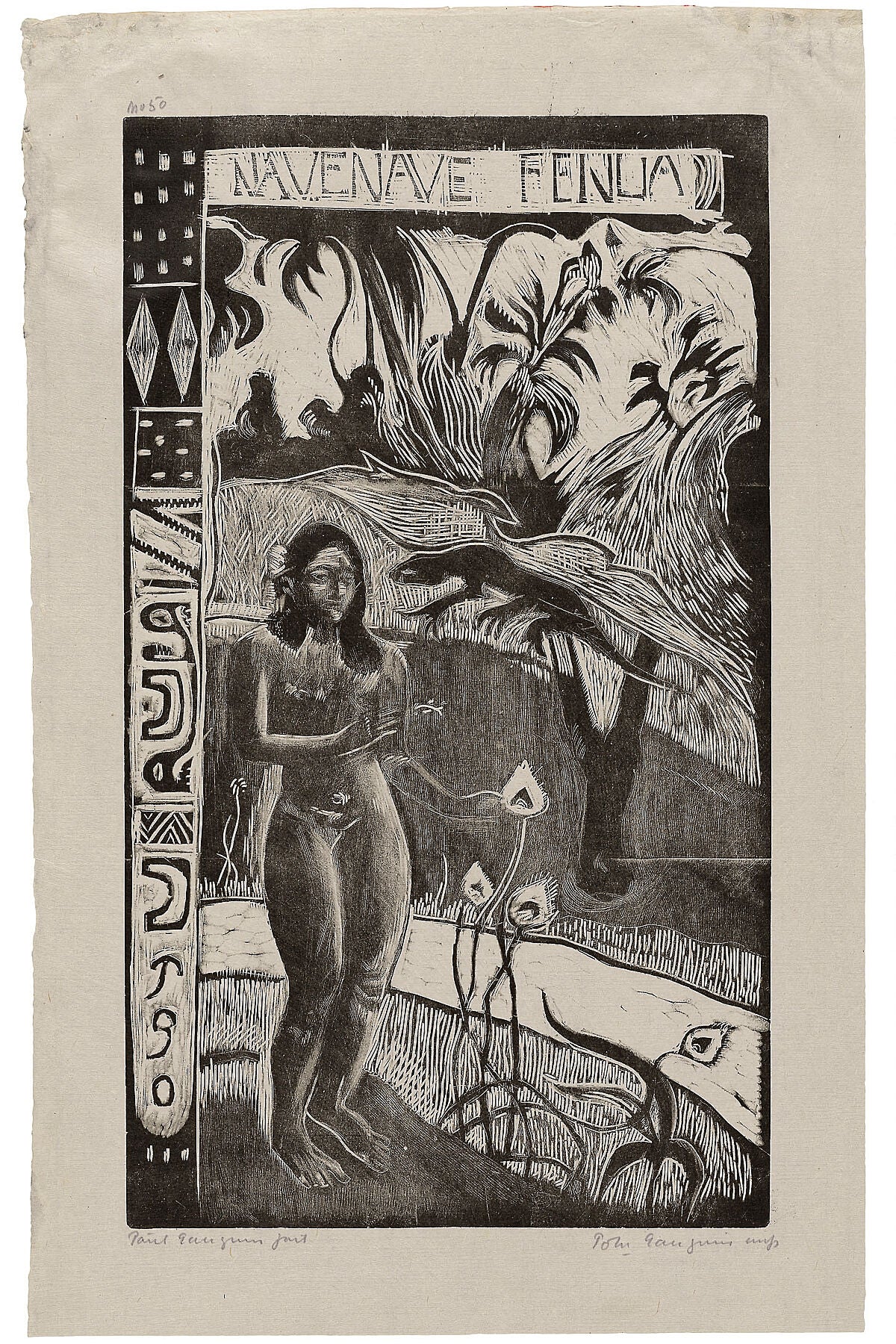 Nave nave fenua (Delightful Land), from the Noa Noa Suite Date- 1893_94, printed 1921 Paul Gauguin