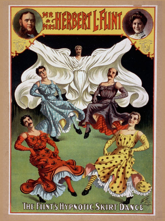 La danza de la falda hipnótica de Flint - 1895