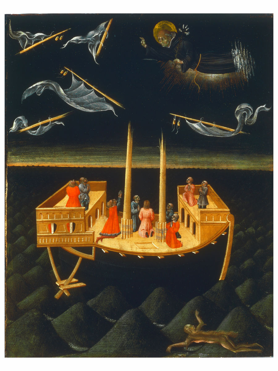 San Nicolás de Tolentino salvando un naufragio - 1457