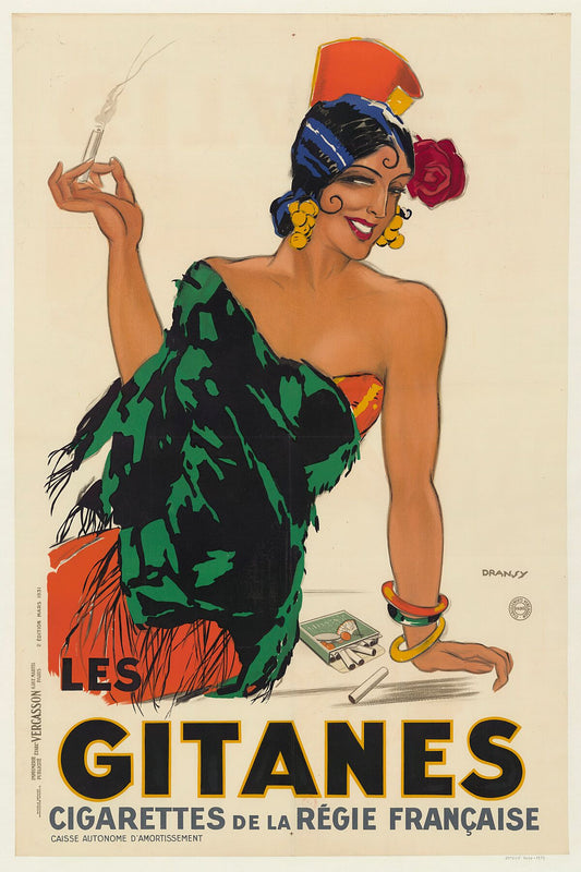 Gitanes, cigarettes de la Régie française by Dransy - 1931