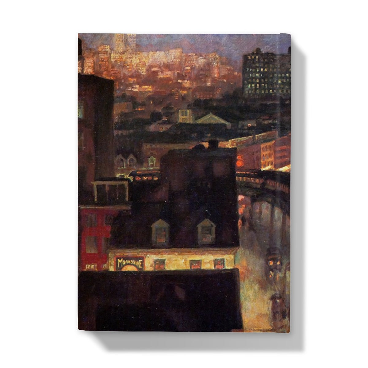 The City from Greenwich Village by John Sloane, 1922 - Hardback Journal