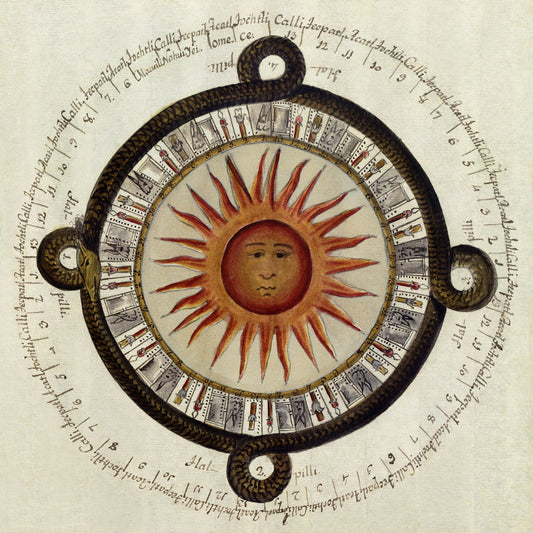 Aztec Sun Calendar by Antonio de Leon y Gama - 1792