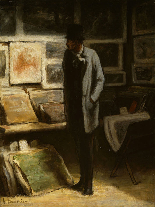 The Print Collector by Honoré Daumier - c. 1852-1868