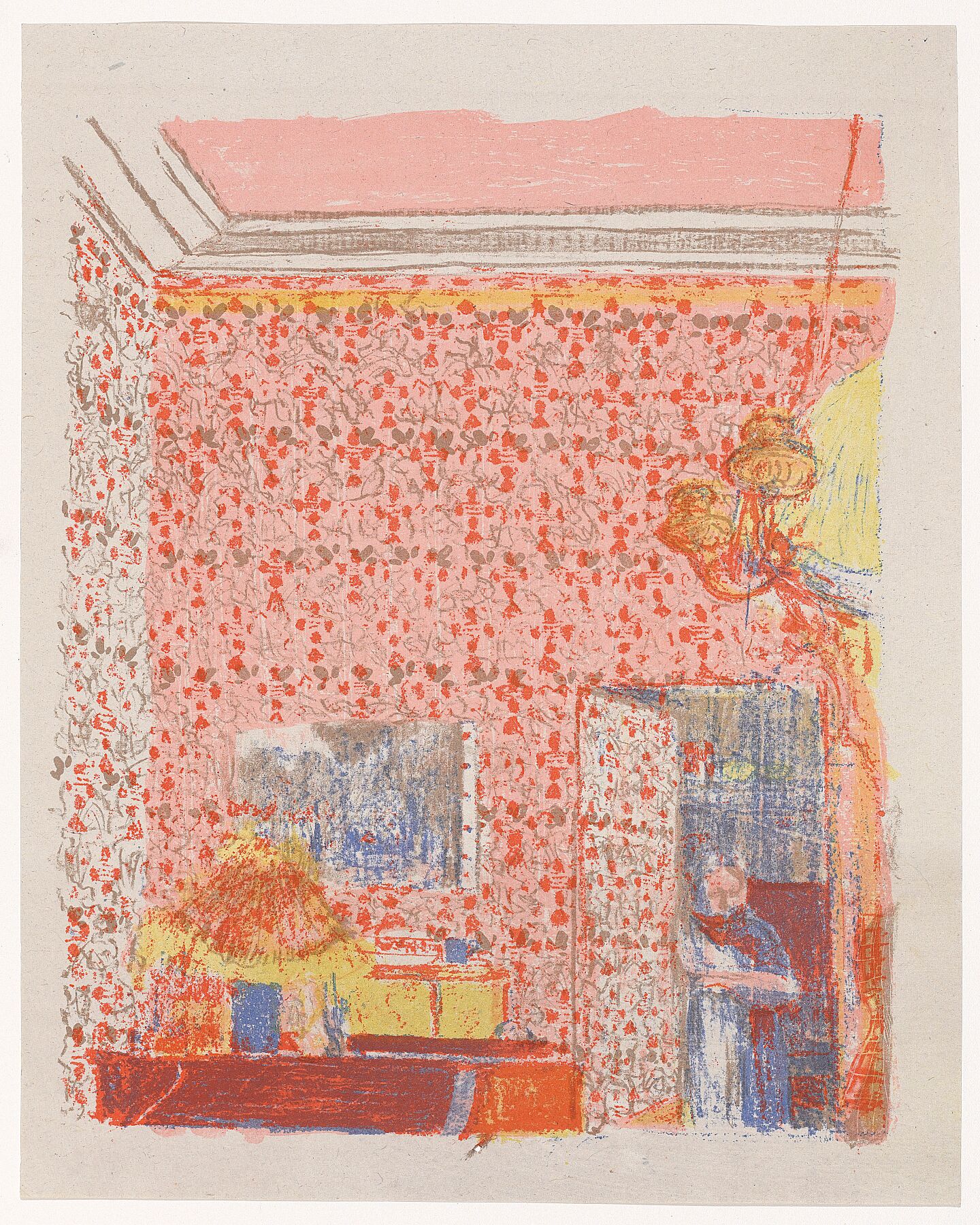 Intérieur aux Tentures Roses by Edouard Vuillard - 1899