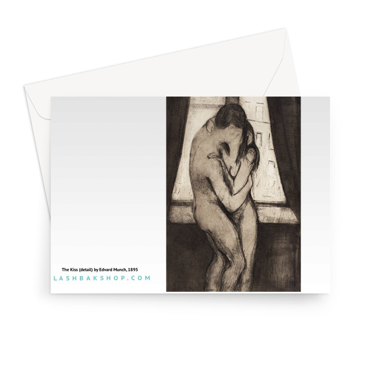 El beso de Edvard Munch, 1895 - Tarjeta de felicitación