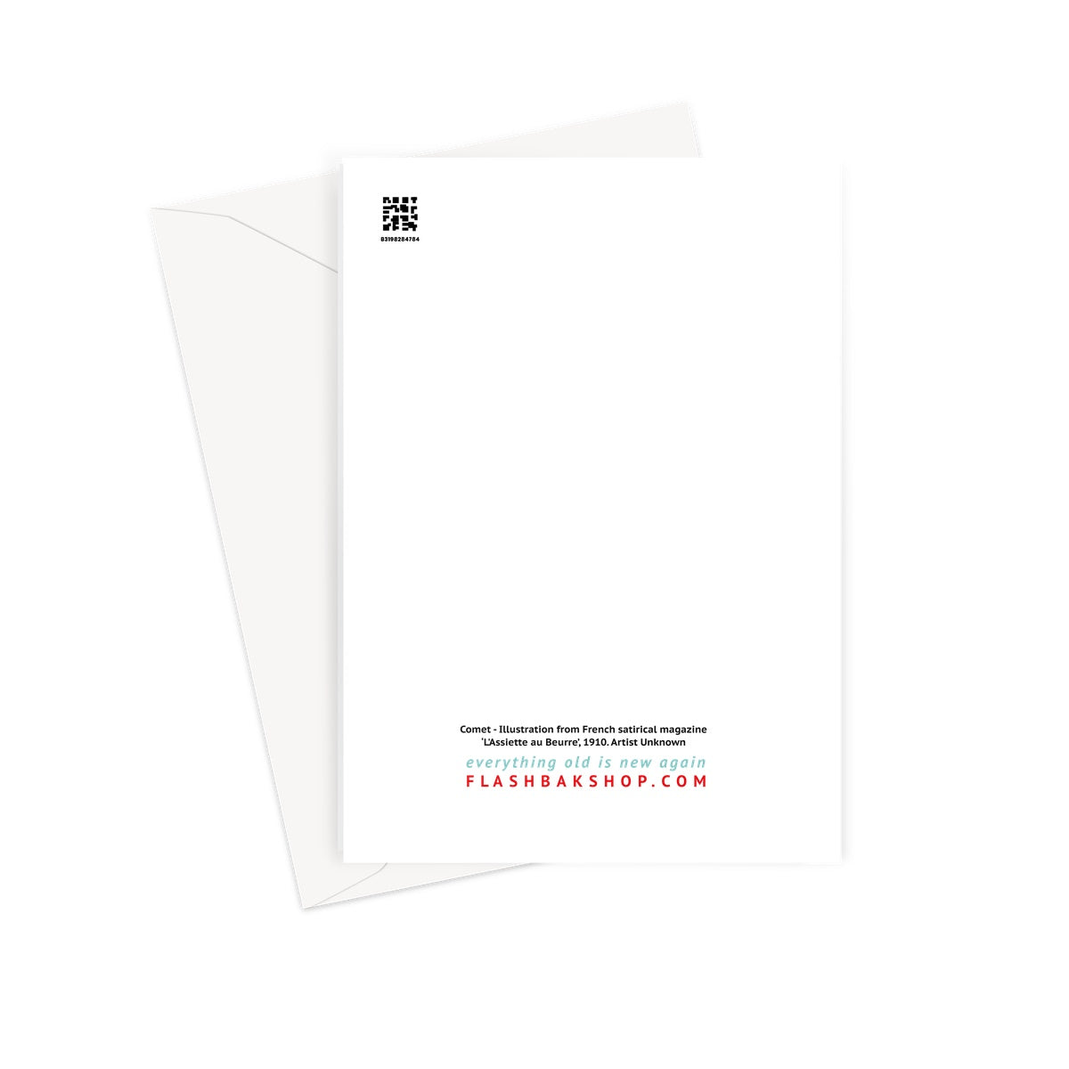 Comet Illustration from French satirical magazine L'Assiette - Greeting Card