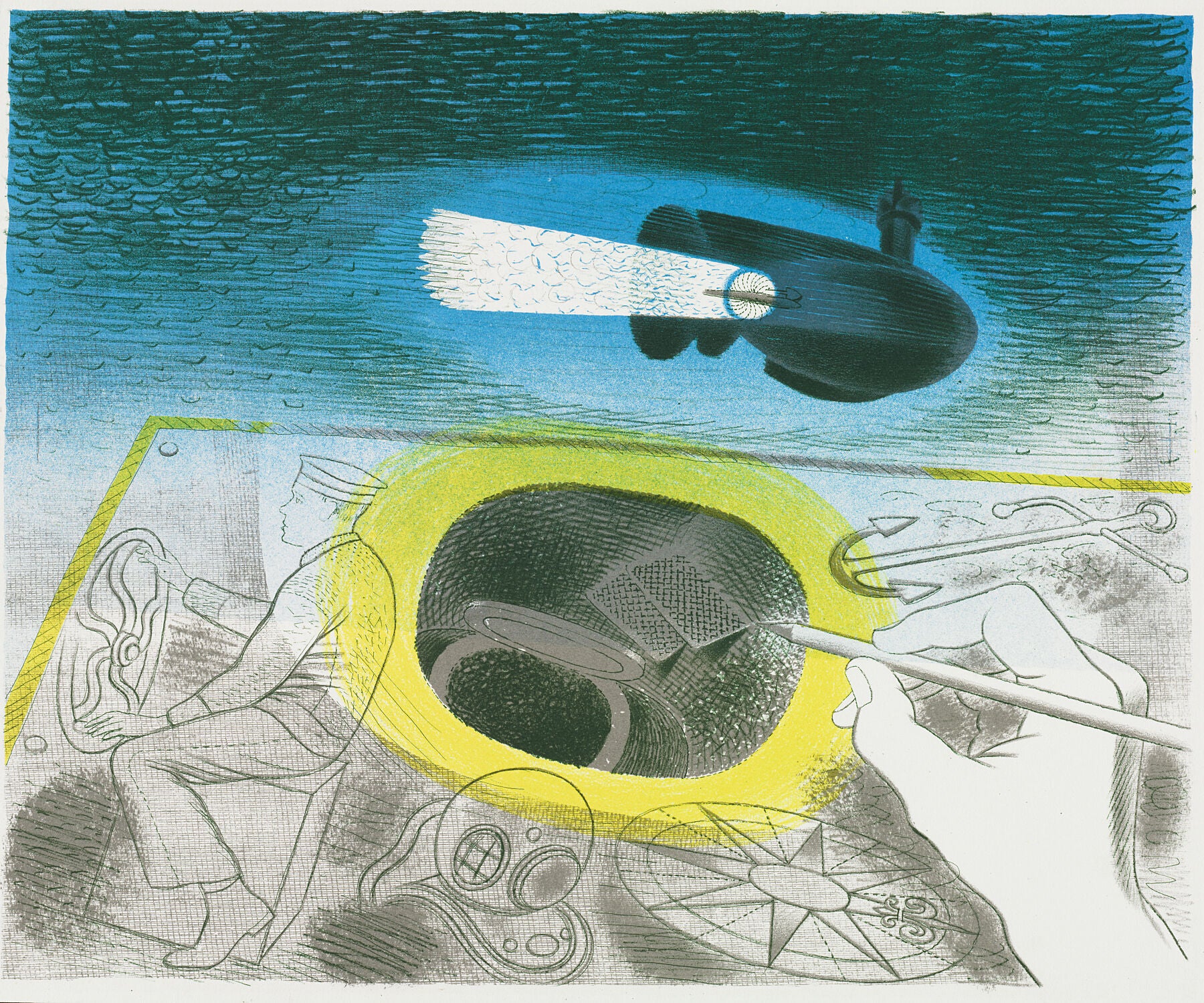 Submarine Series by Eric Ravilious - 1941