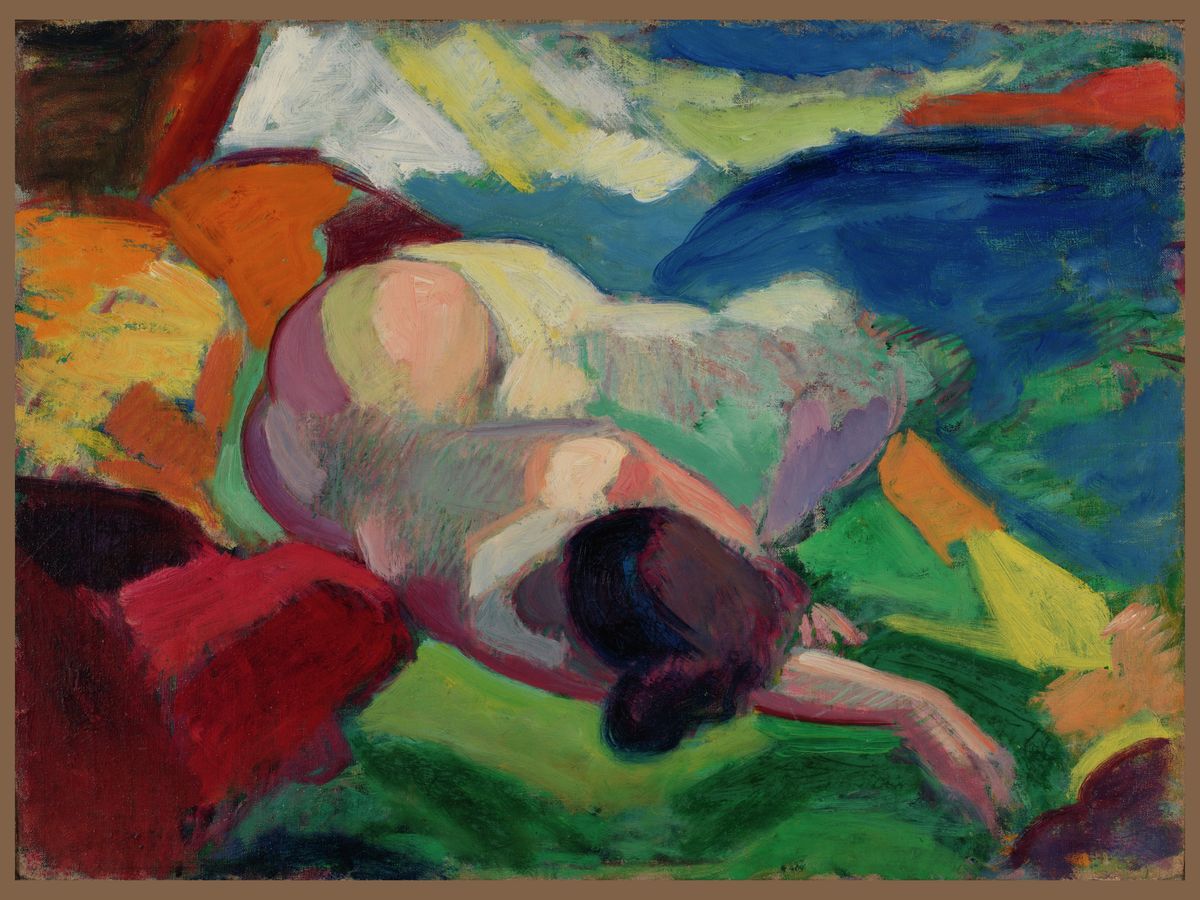 Desnudo femenino de Carl Newman - 1915