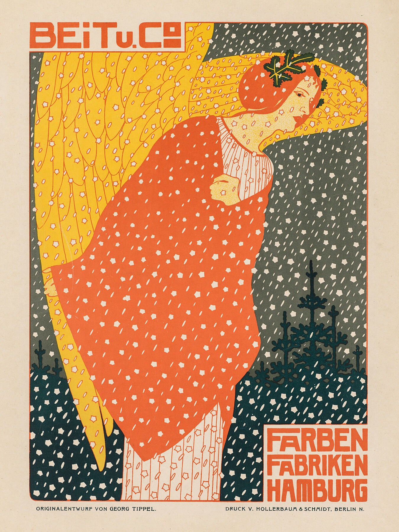 Angel in the Snow Date unknown Georg Tippel (German, 1875-1915)