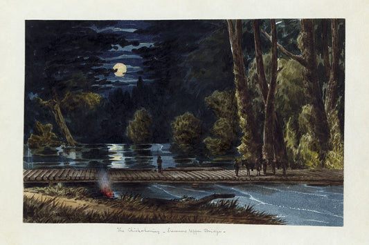The Chickahominy, Sumners Upper Bridge by William McIlvaine - 1862