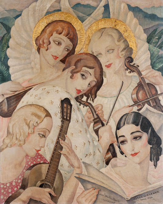 A Johann Sebastian Bach Humblement by Gerda Wegener - 1936