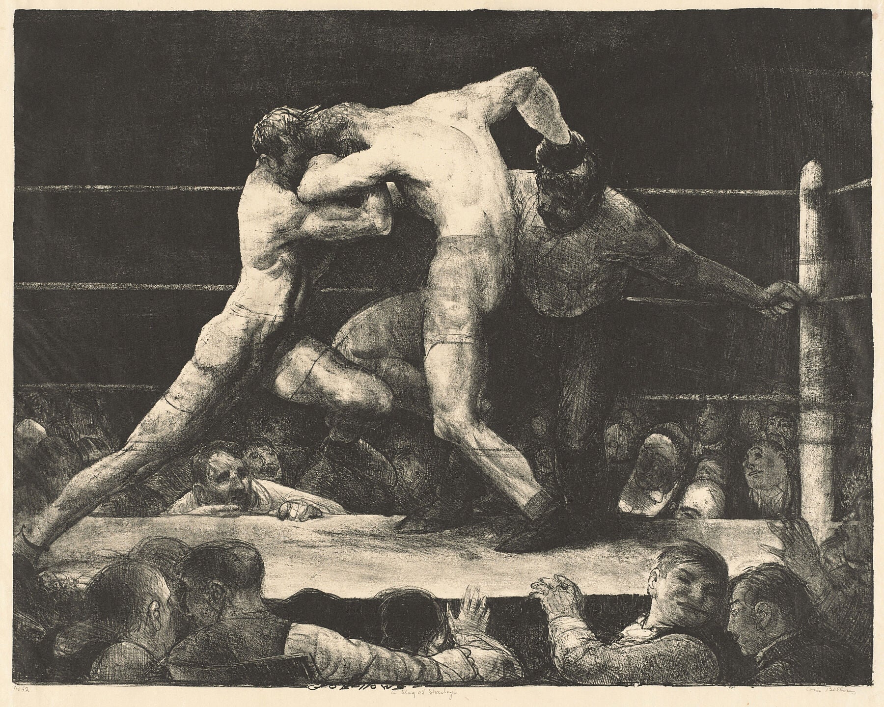 A Stag at Sharkey's by George Bellows - 1917