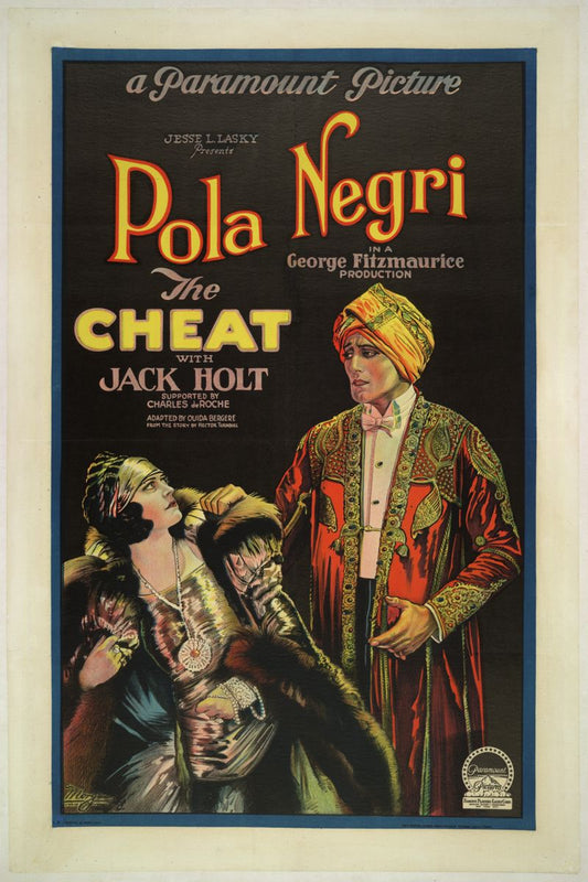La triche, affiche de film - 1923