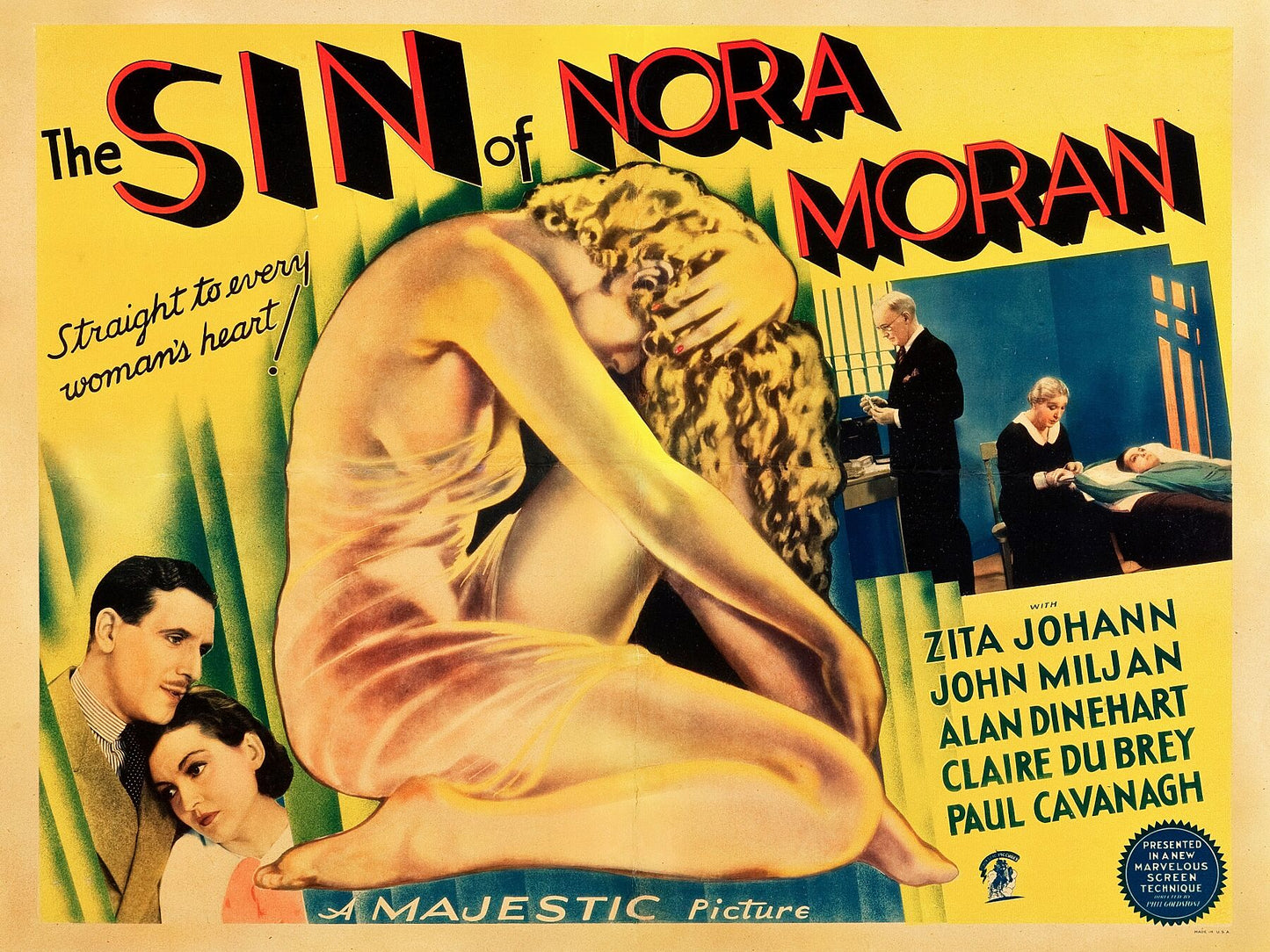 The Sin of Nora Moran is a 1933 American pre-code melodrama and proto-noir film directed by Phil Goldstone. The film is also known as Voice from the Grave (American reissue title).