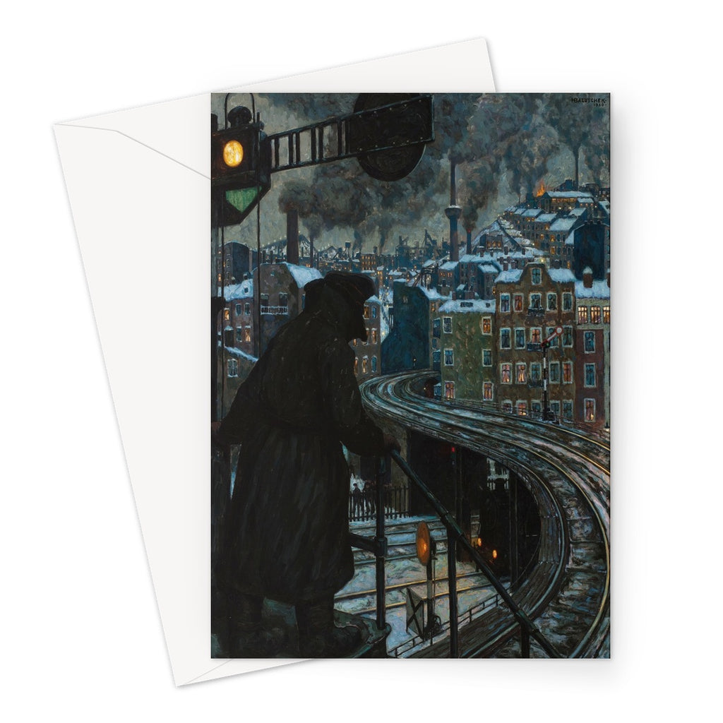 Hans Baluschek : Arbeiterstadt, (Working-Class City) - 1920. Milwaukee Art Museum.  These greetings cards are printed on high-quality 330gsm Fedrigoni card.