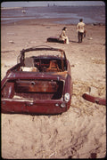 Plum Beach on Sheepshead Bay by Arthur Tress - 1973