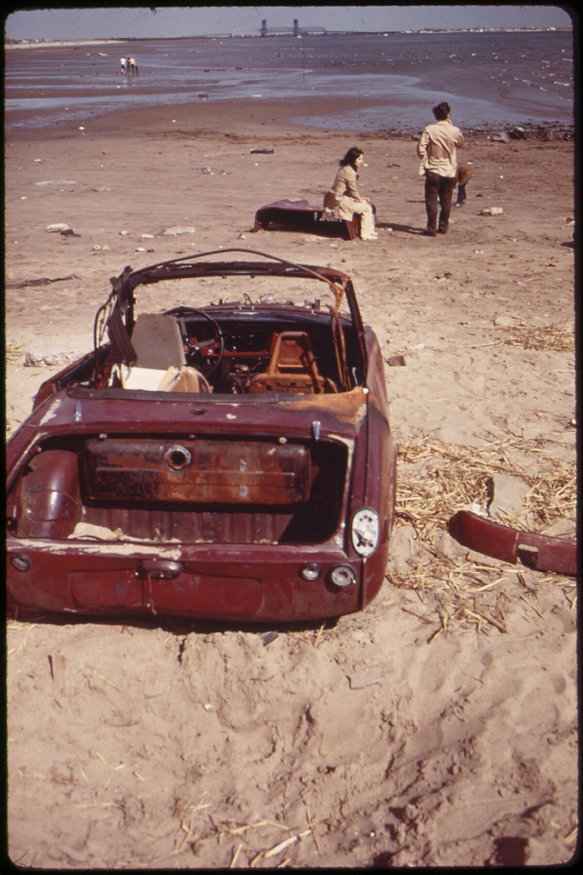 Plum Beach on Sheepshead Bay by Arthur Tress - 1973