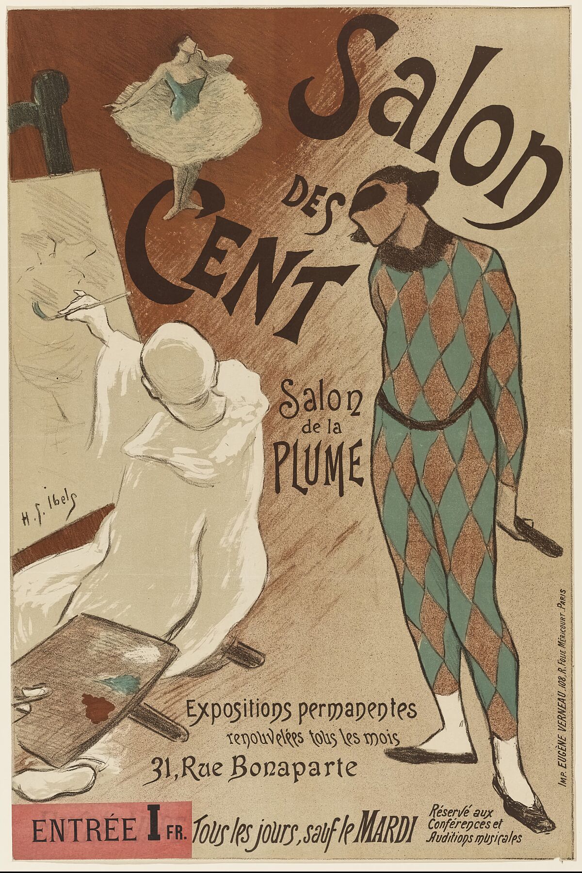 Salon des Cent by Henri-Gabriel Ibels - 1894