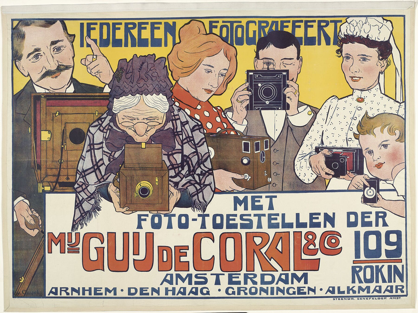 Everyone a Photographer Poster for Guy de Coral & Co, Johann Georg van Caspel, 1901