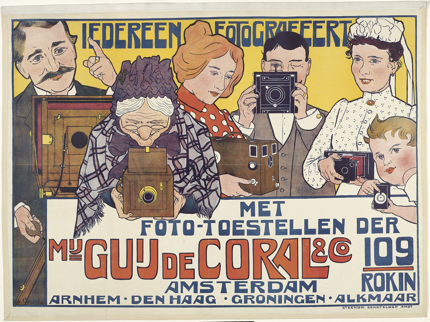 Everyone a Photographer Poster for Guy de Coral & Co, Johann Georg van Caspel, 1901