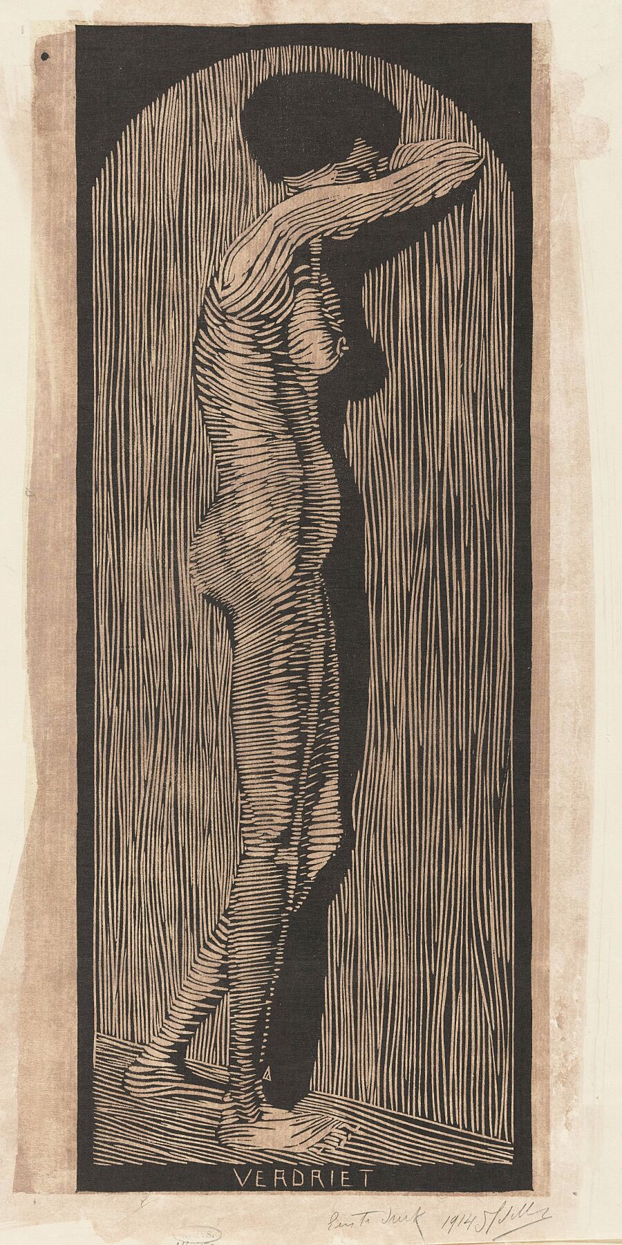 Sorrow by Samuel Jessurun de Mesquita - 1914
