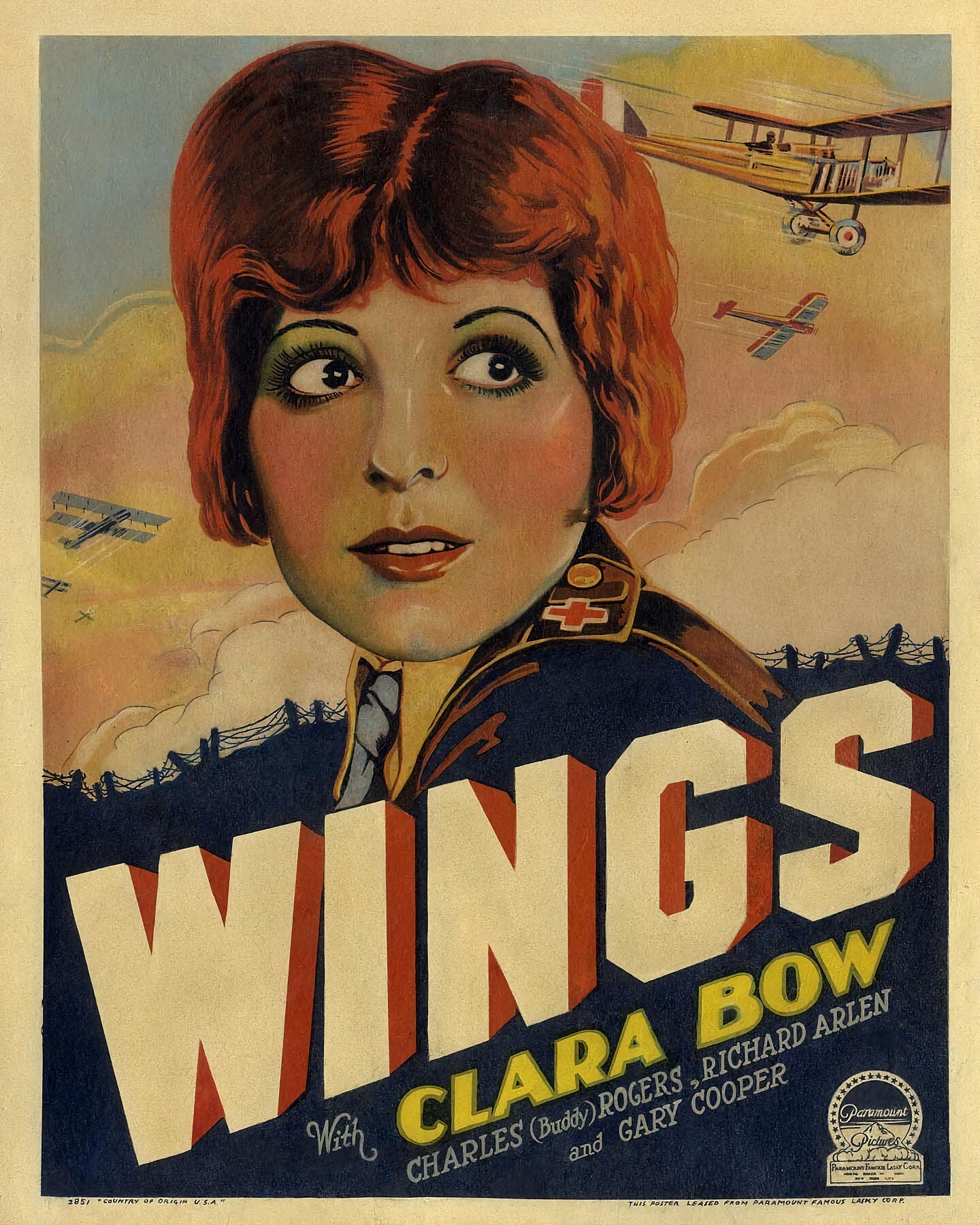 Wings Starring Clara Bow - 1927