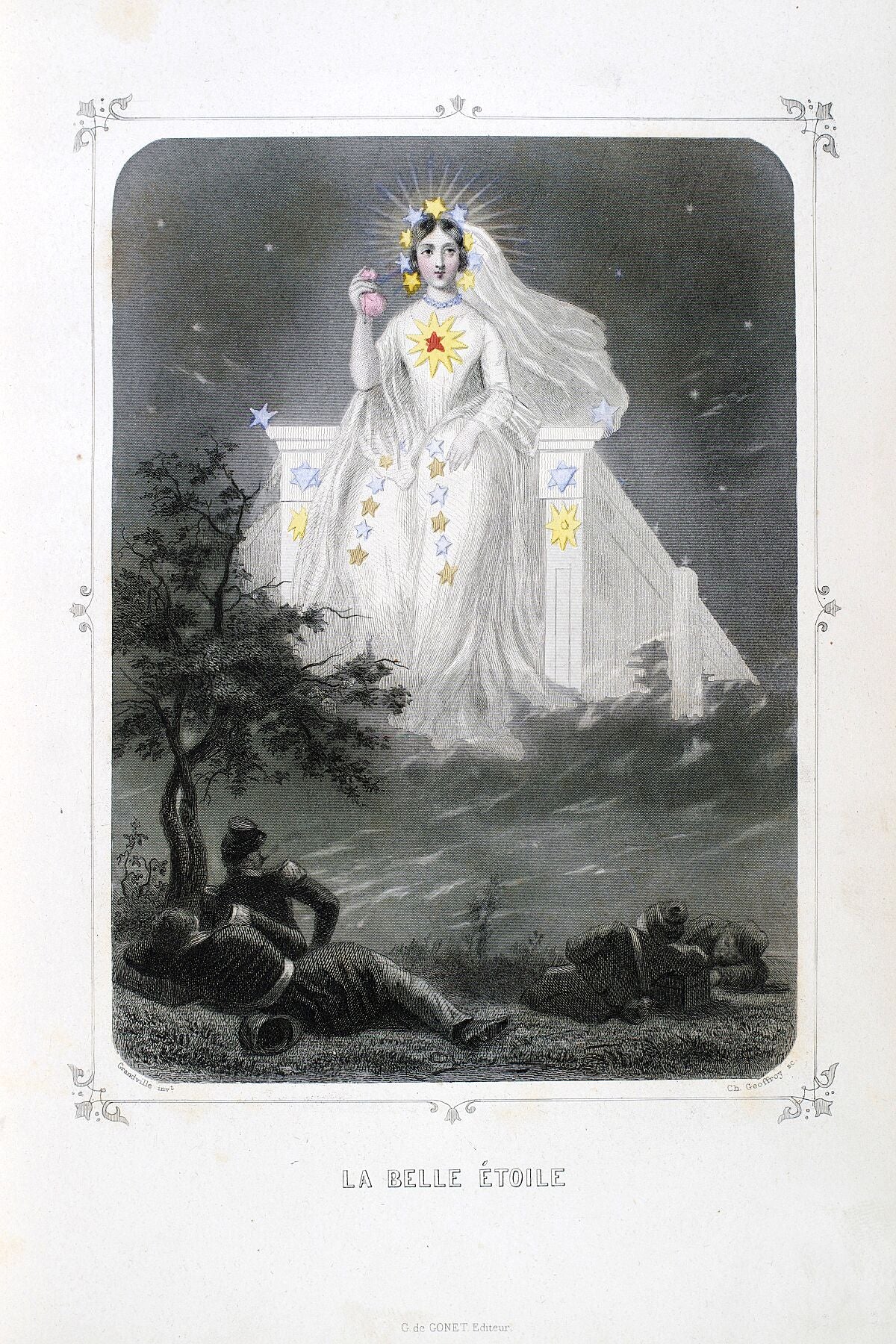 La Belle Etoile by JJ Grandville - 1849