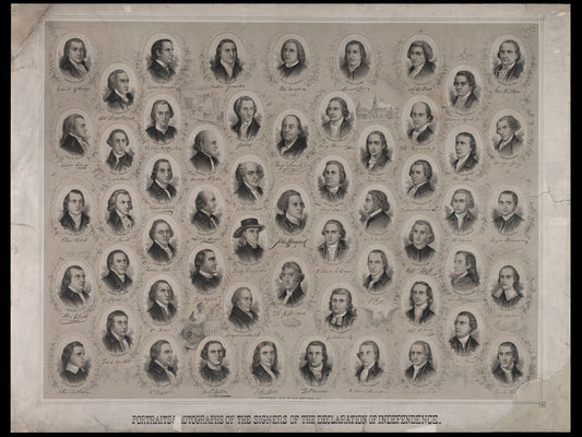 Firmantes de la Declaración de Independencia por Ole Erekson - 1876 