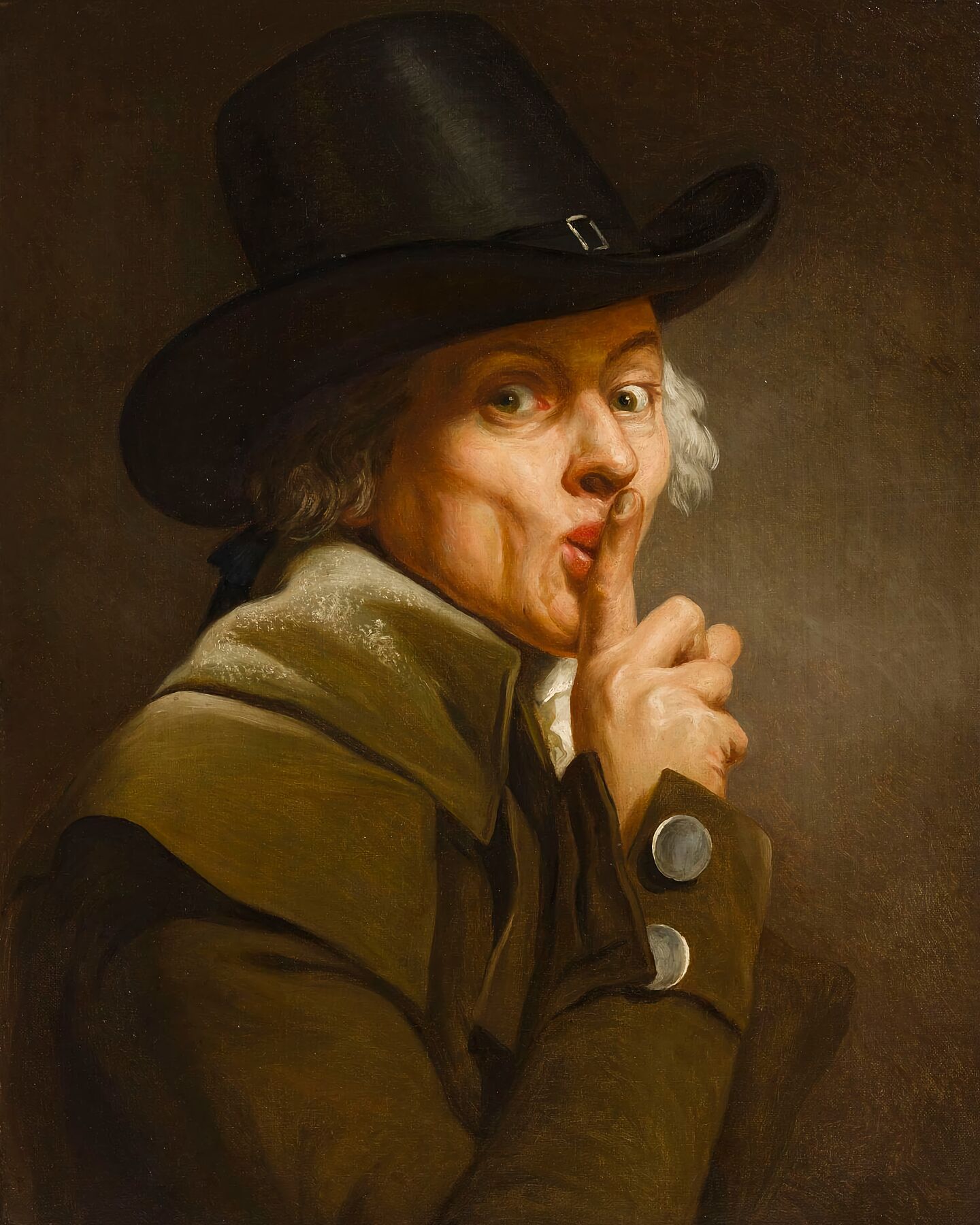 Self-Portrait, Silence by Joseph Ducreux - c. 1790
