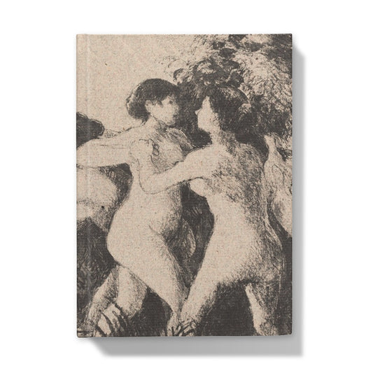 Baigneuses luttant (Bathers Wrestling) par Camille Pissarro, c. 1896 - Journal relié