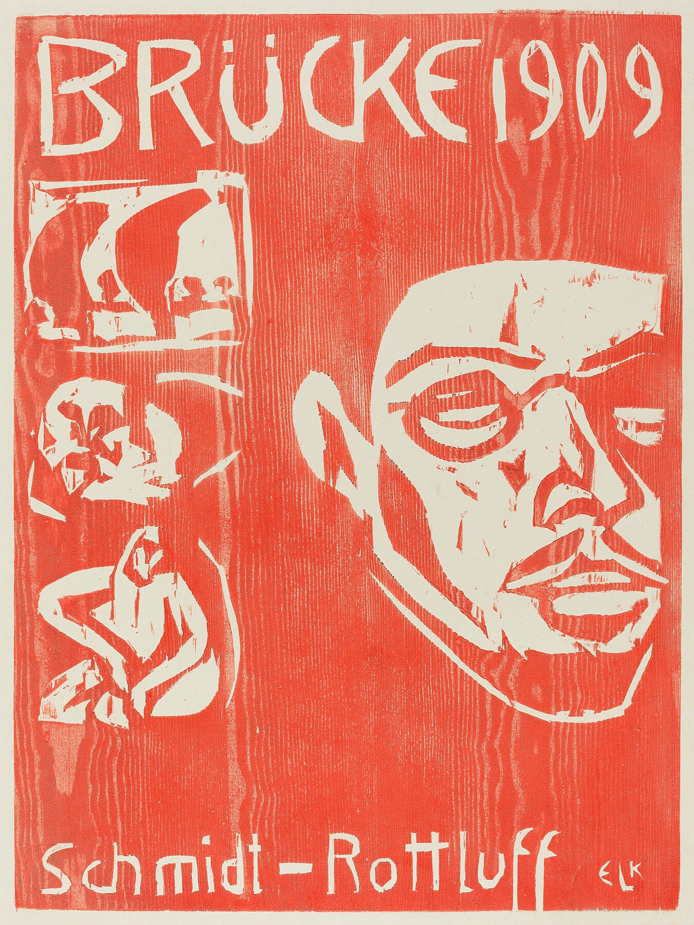 Cover of the Fourth Yearbook of the Artist Group the Brucke by Ernst Ludwig Kirchner - 1909