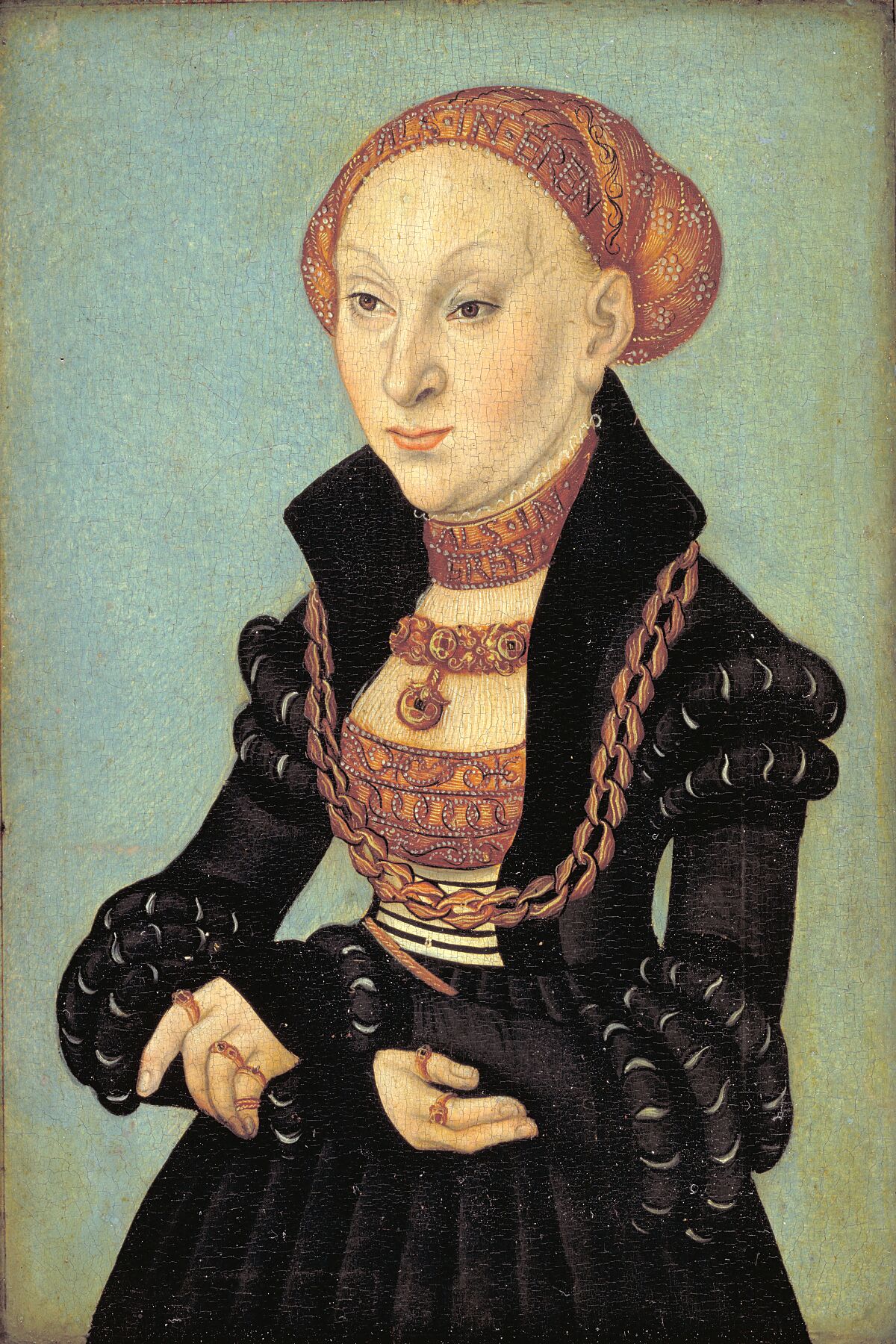 Portrait of the Electress Sibyl of Saxony (1510-1569), 1532 – 1533 Lucas Cranach d.Æ.