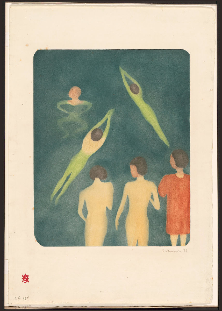 Garçons se baignant d'Edvard Munch - 1896 