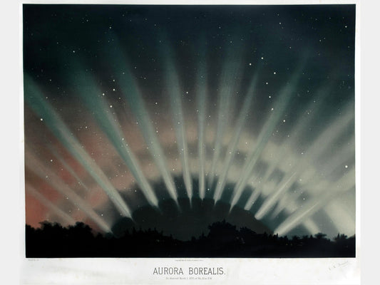 Aurora boreal de Etienne Trouvelot - 1882