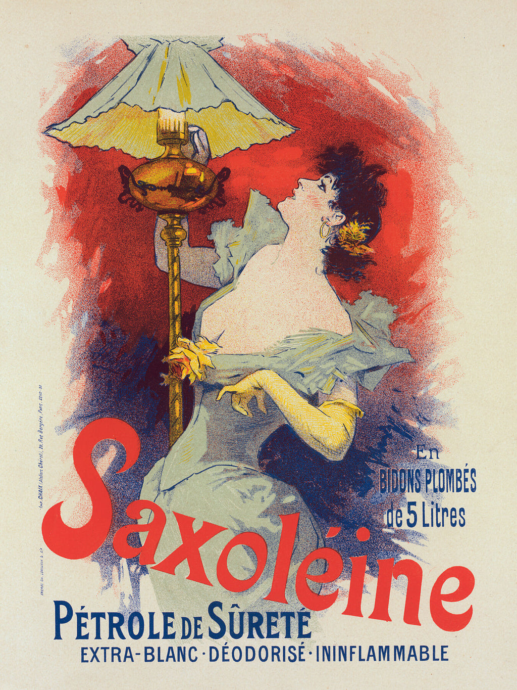 Chéret, Jules (1836-1932) cartel para Saxolaine 1899 