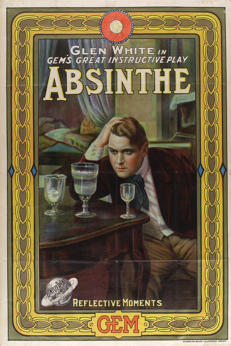 Absinthe Movie Poster - 1913