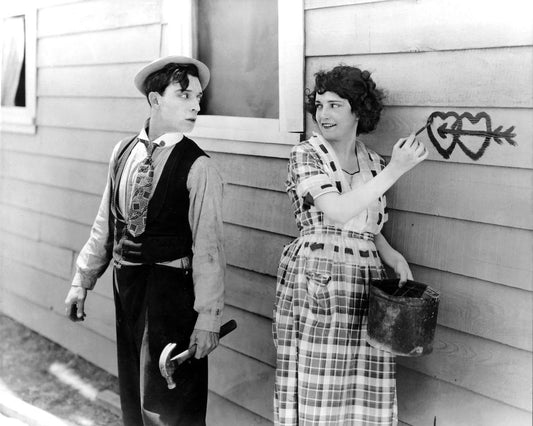 Still photograph from Buster Keaton's 'One Week' - 1920