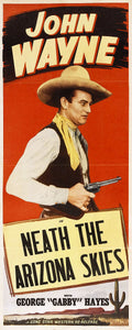 Film poster for 1934 John Wayne vehicle Neath the Arizona Skies