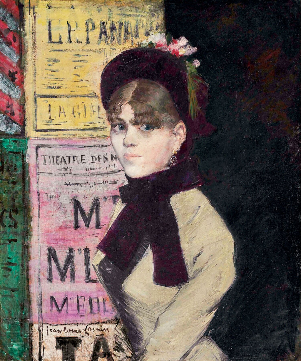 The Woman with the Posters by Jean-Louis Forain - c.1983