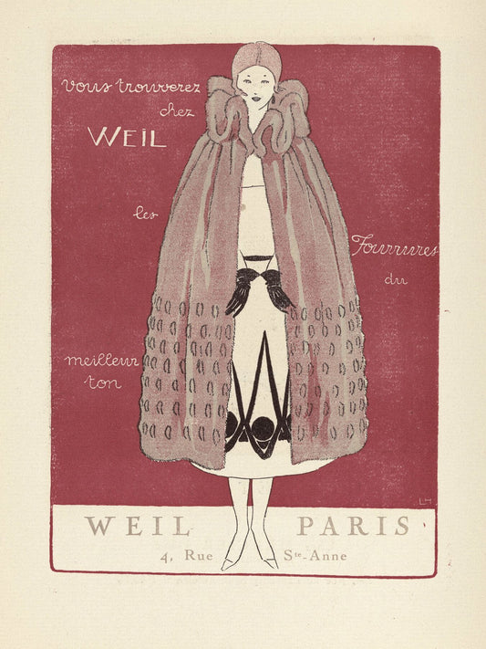 Gazette du Bon Ton, Publicité pour Weil Paris par Lucien Vogel - 1920 