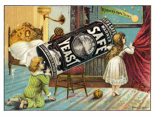 Une étoile filante de 'Warner's Safe Yeast' - 1890 