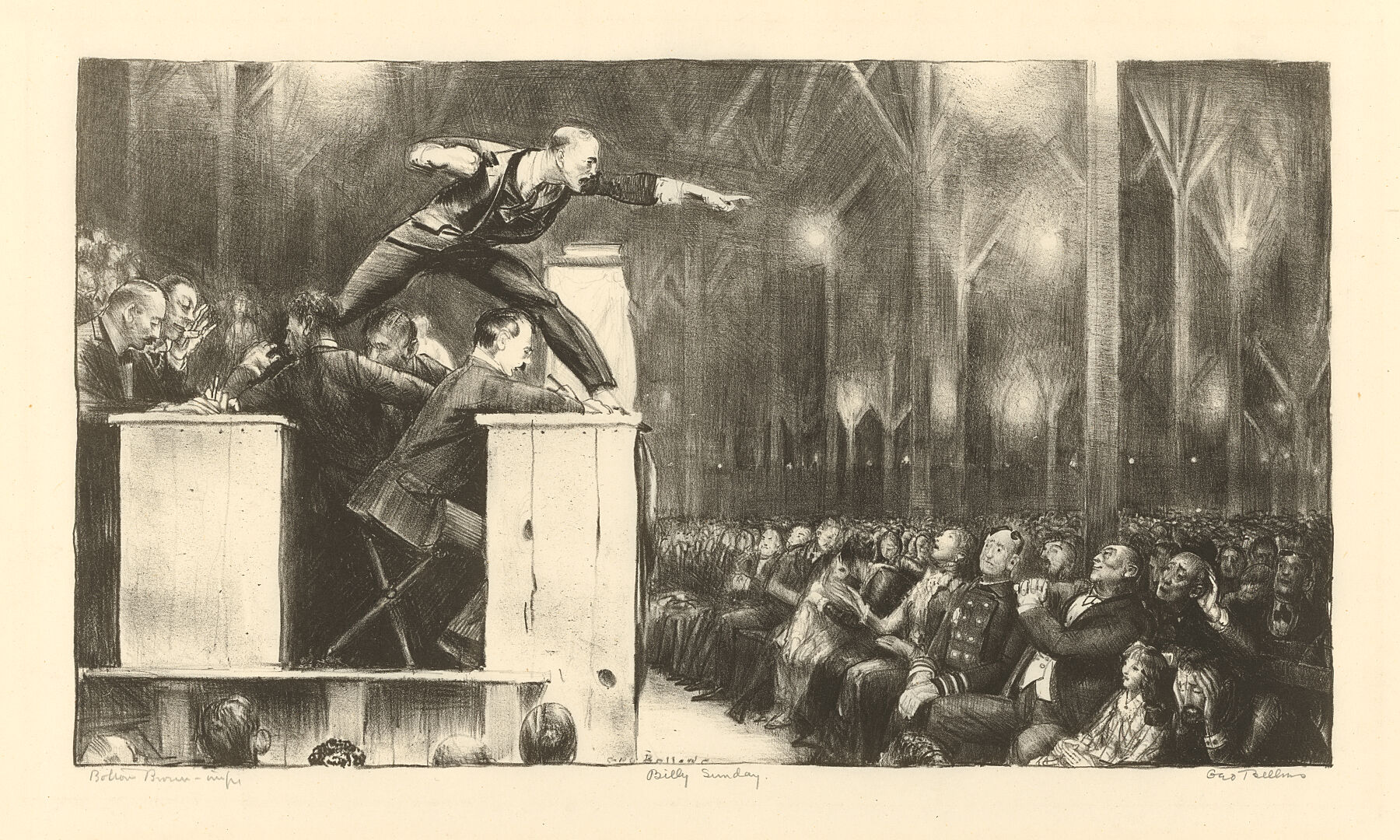 Billy Sunday by George Wesley Bellows - 1923