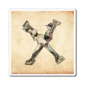 Magnet featuring the letter X from the Erotic Alphabet, 1880, by French artist Joseph Apoux (1846-1910).
