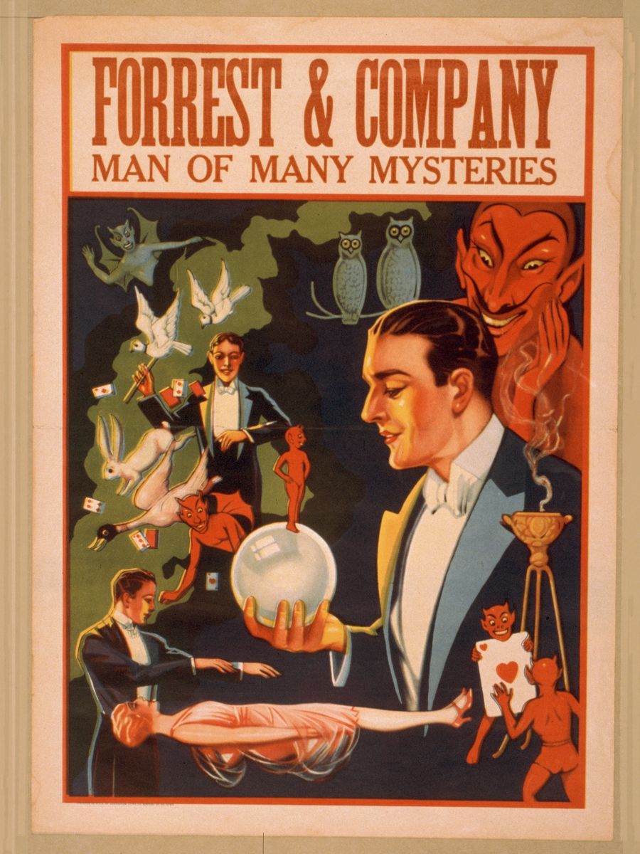 Hombre de muchos misterios, póster - c.1900