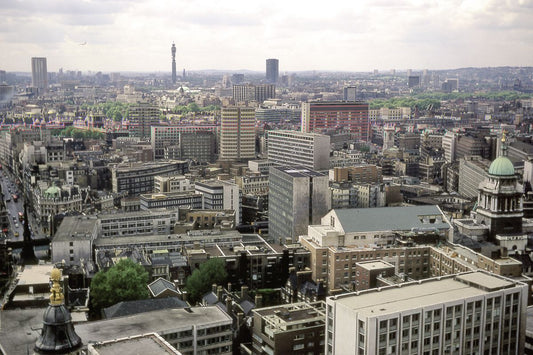 Vue depuis la cathédrale St Paul, Londres - 1972