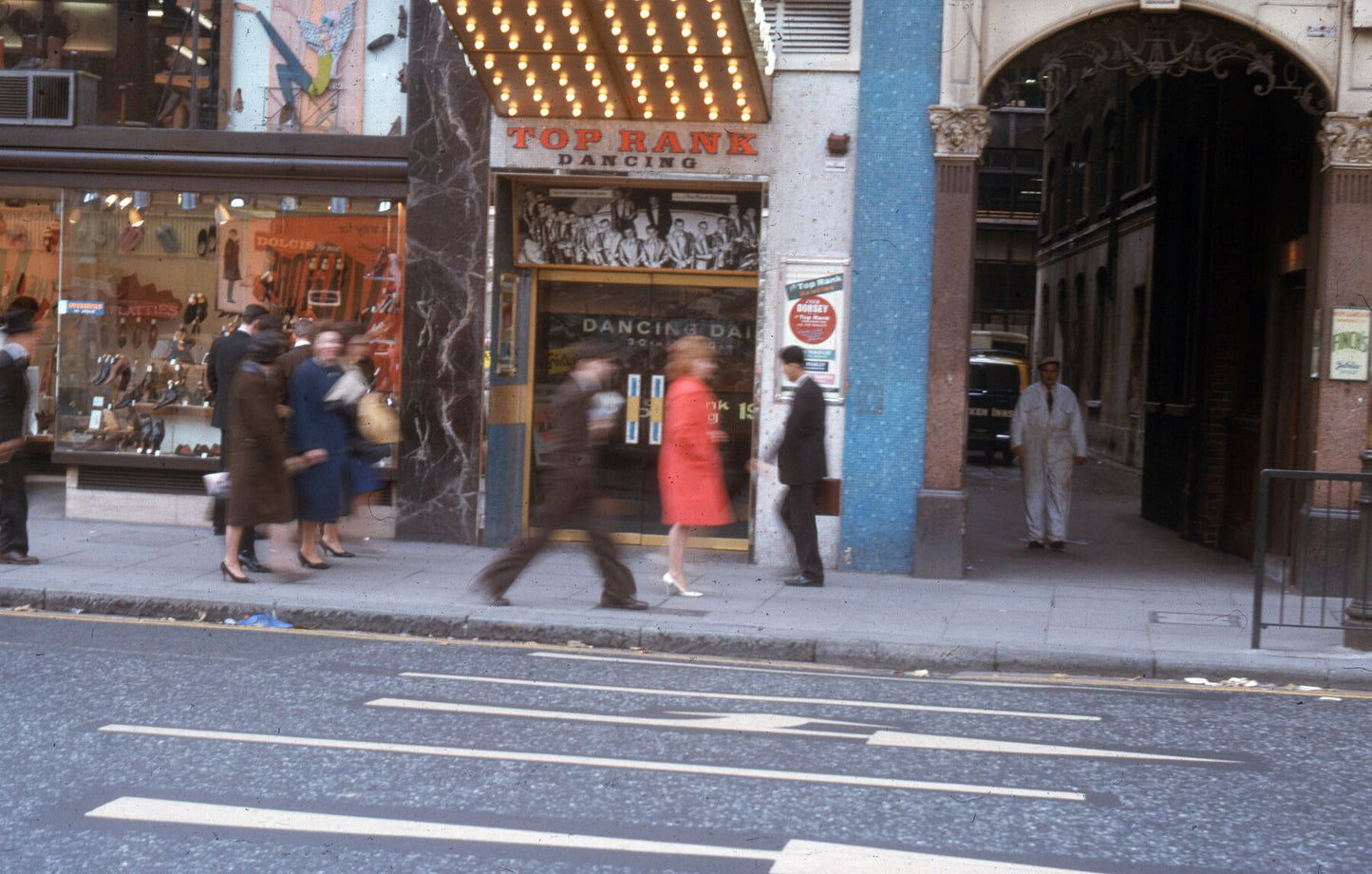 Top Rank Dancing on Charing Cross Road, London by Bob Hyde. Taken in the 1960s.